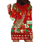 australia-christmas-hoodie-dress-aussie-kangaroo-santa-merry-xmas