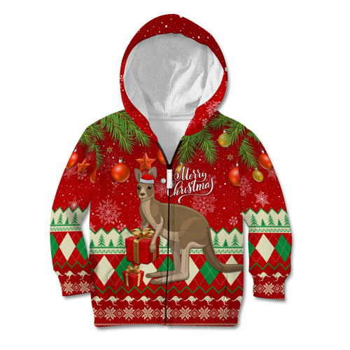 australia-christmas-kid-hoodie-aussie-kangaroo-santa-merry-xmas