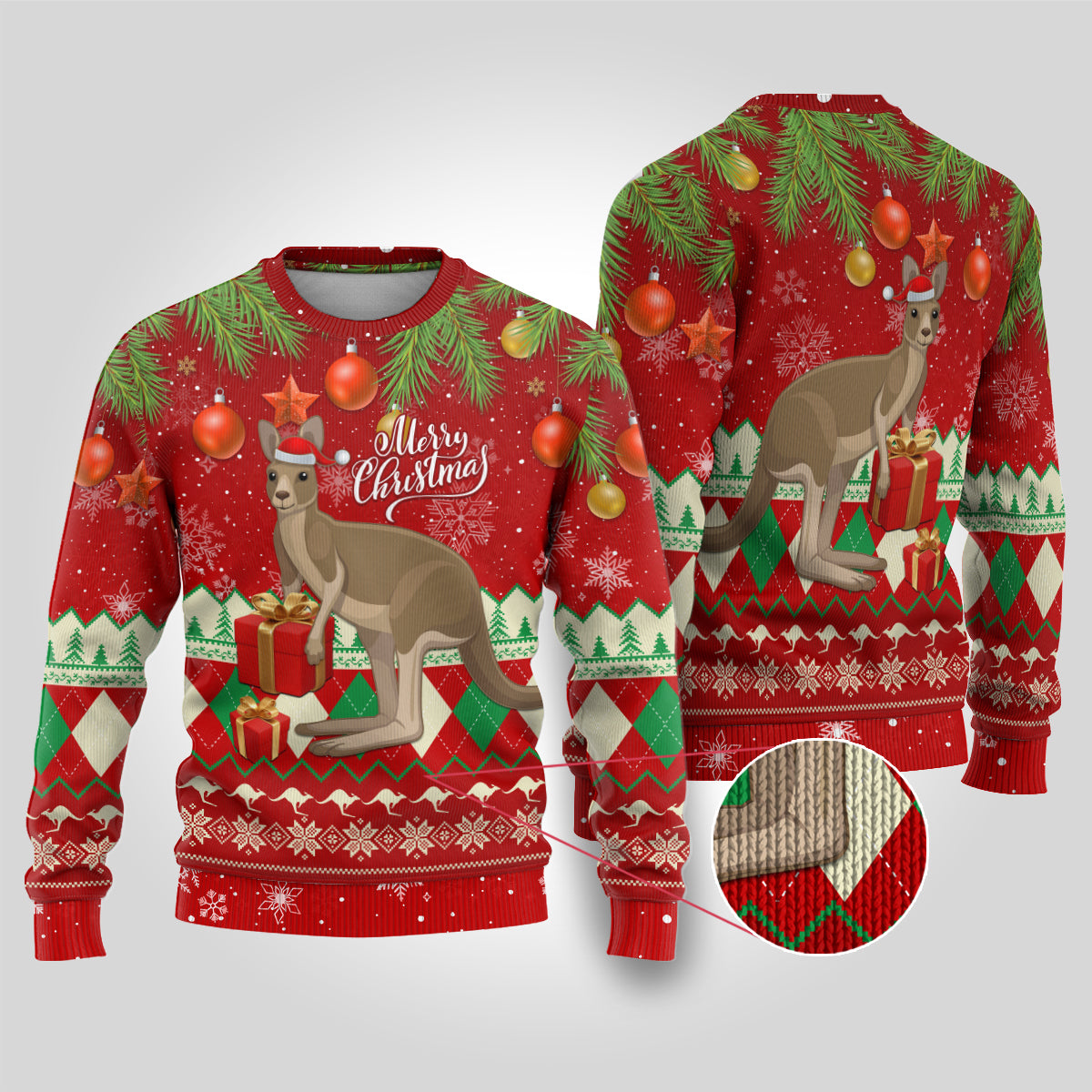 australia-christmas-ugly-christmas-sweater-aussie-kangaroo-santa-merry-xmas
