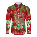 australia-christmas-long-sleeve-button-shirt-aussie-kangaroo-santa-merry-xmas