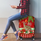 australia-christmas-luggage-cover-aussie-kangaroo-santa-merry-xmas