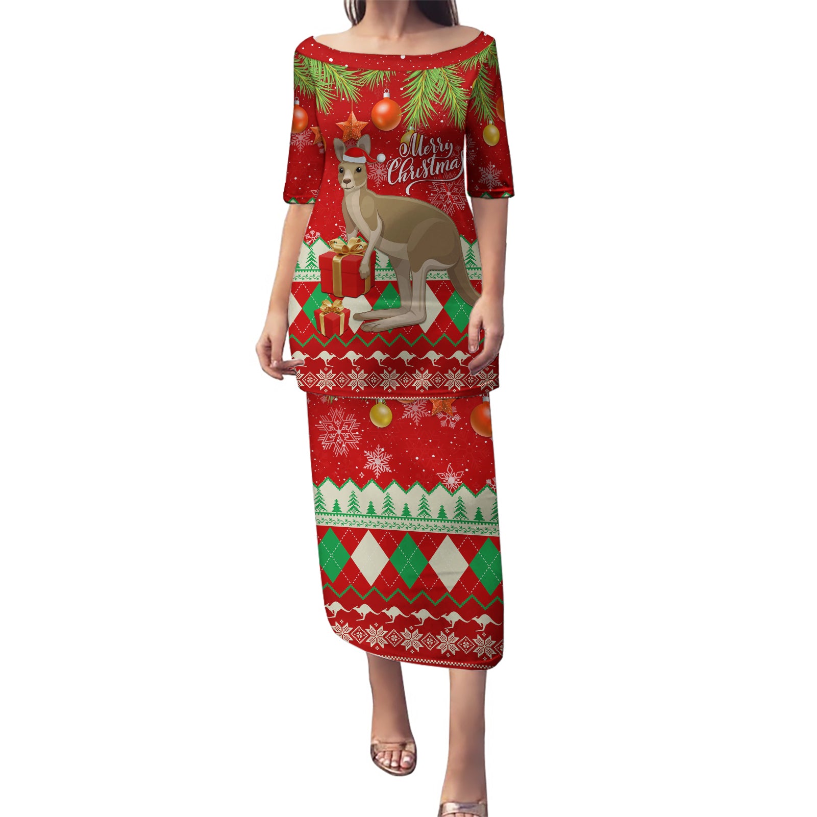 australia-christmas-puletasi-aussie-kangaroo-santa-merry-xmas