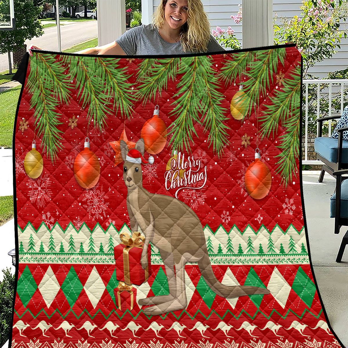australia-christmas-quilt-aussie-kangaroo-santa-merry-xmas