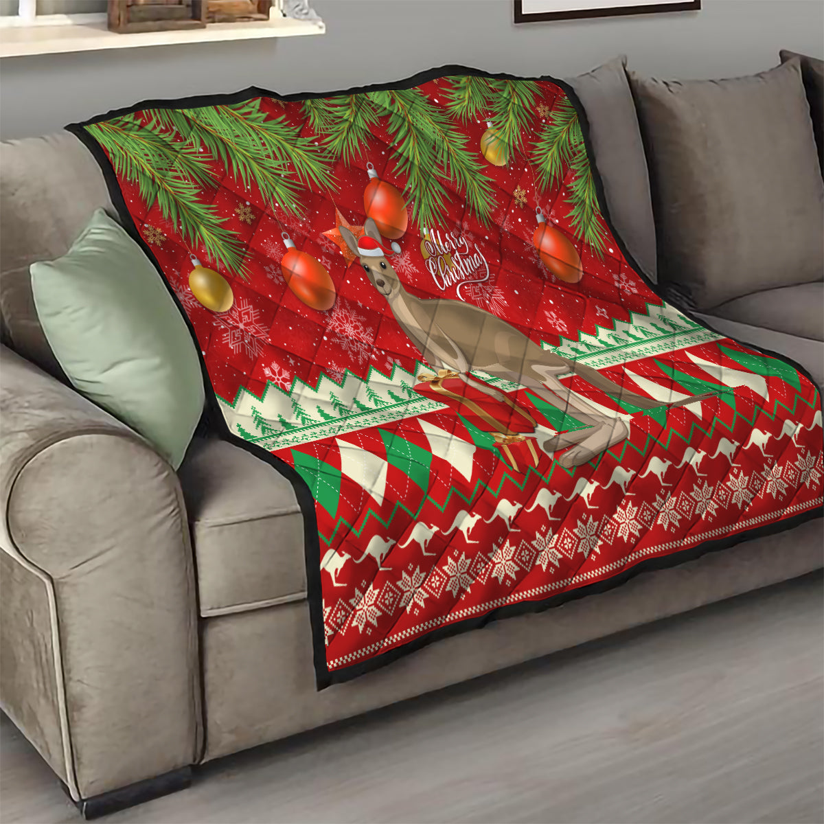 australia-christmas-quilt-aussie-kangaroo-santa-merry-xmas