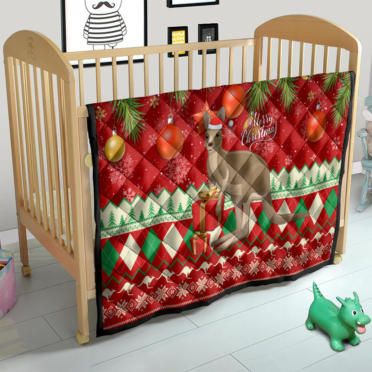 australia-christmas-quilt-aussie-kangaroo-santa-merry-xmas