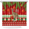 australia-christmas-shower-curtain-aussie-kangaroo-santa-merry-xmas