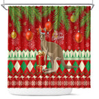 australia-christmas-shower-curtain-aussie-kangaroo-santa-merry-xmas