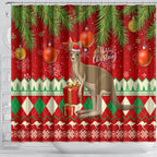 australia-christmas-shower-curtain-aussie-kangaroo-santa-merry-xmas
