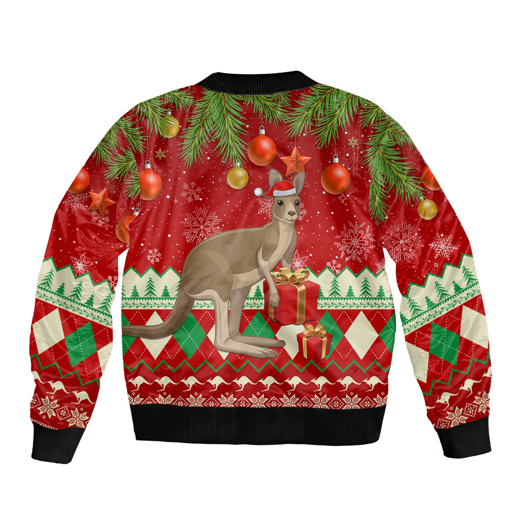 australia-christmas-sleeve-zip-bomber-jacket-aussie-kangaroo-santa-merry-xmas