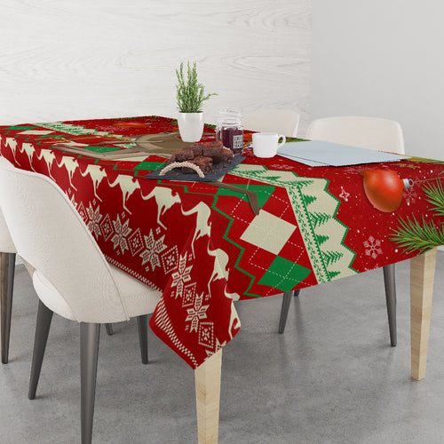 australia-christmas-tablecloth-aussie-kangaroo-santa-merry-xmas
