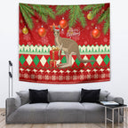 australia-christmas-tapestry-aussie-kangaroo-santa-merry-xmas