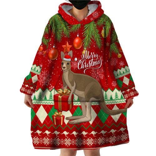 australia-christmas-wearable-blanket-hoodie-aussie-kangaroo-santa-merry-xmas