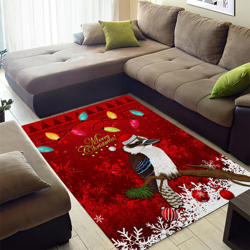 australia-christmas-area-rug-aussie-kookaburra-santa-merry-xmas