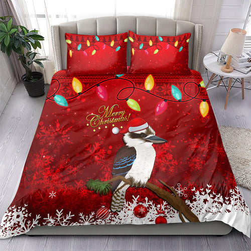 australia-christmas-bedding-set-aussie-kookaburra-santa-merry-xmas