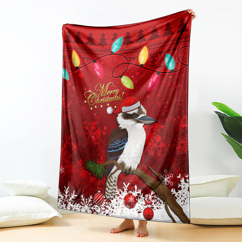 australia-christmas-blanket-aussie-kookaburra-santa-merry-xmas