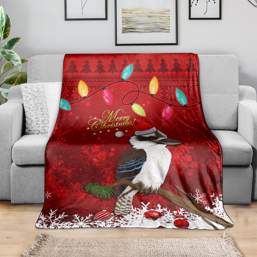 australia-christmas-blanket-aussie-kookaburra-santa-merry-xmas