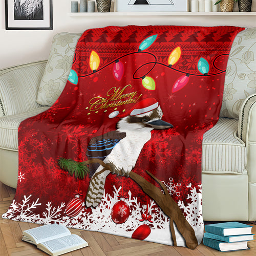 australia-christmas-blanket-aussie-kookaburra-santa-merry-xmas