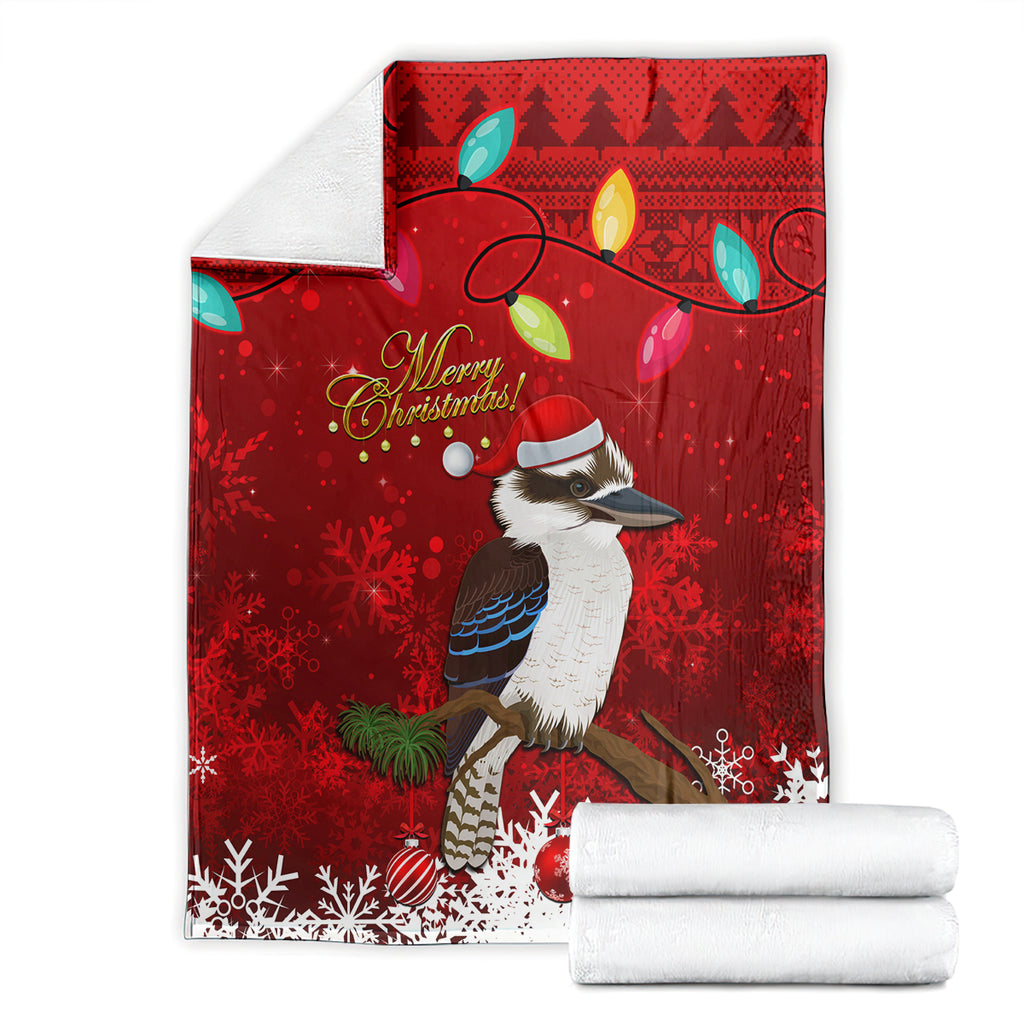 australia-christmas-blanket-aussie-kookaburra-santa-merry-xmas