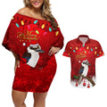 australia-christmas-couples-matching-off-shoulder-short-dress-and-hawaiian-shirt-aussie-kookaburra-santa-merry-xmas