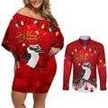 australia-christmas-couples-matching-off-shoulder-short-dress-and-long-sleeve-button-shirt-aussie-kookaburra-santa-merry-xmas
