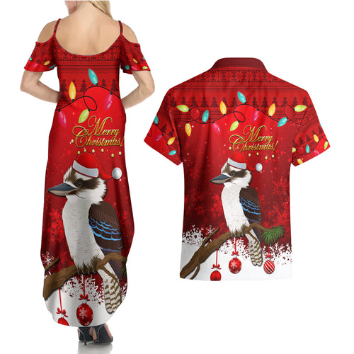 australia-christmas-couples-matching-summer-maxi-dress-and-hawaiian-shirt-aussie-kookaburra-santa-merry-xmas
