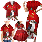 australia-christmas-family-matching-short-sleeve-bodycon-dress-and-hawaiian-shirt-aussie-kookaburra-santa-merry-xmas
