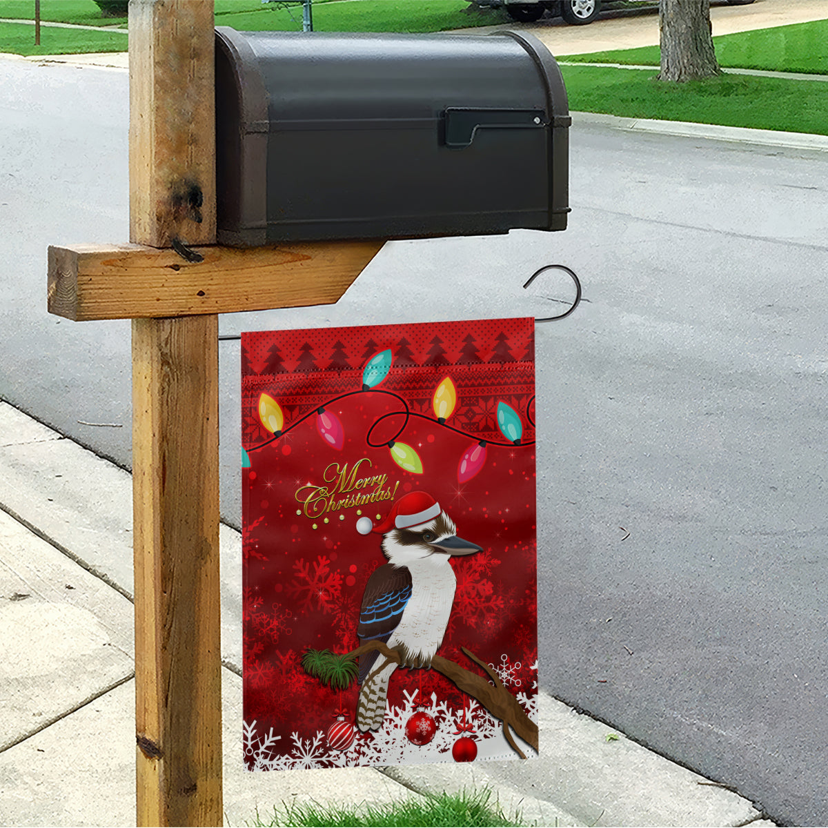 australia-christmas-garden-flag-aussie-kookaburra-santa-merry-xmas