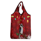 Australia Christmas Grocery Bag Aussie Kookaburra Santa Merry Xmas