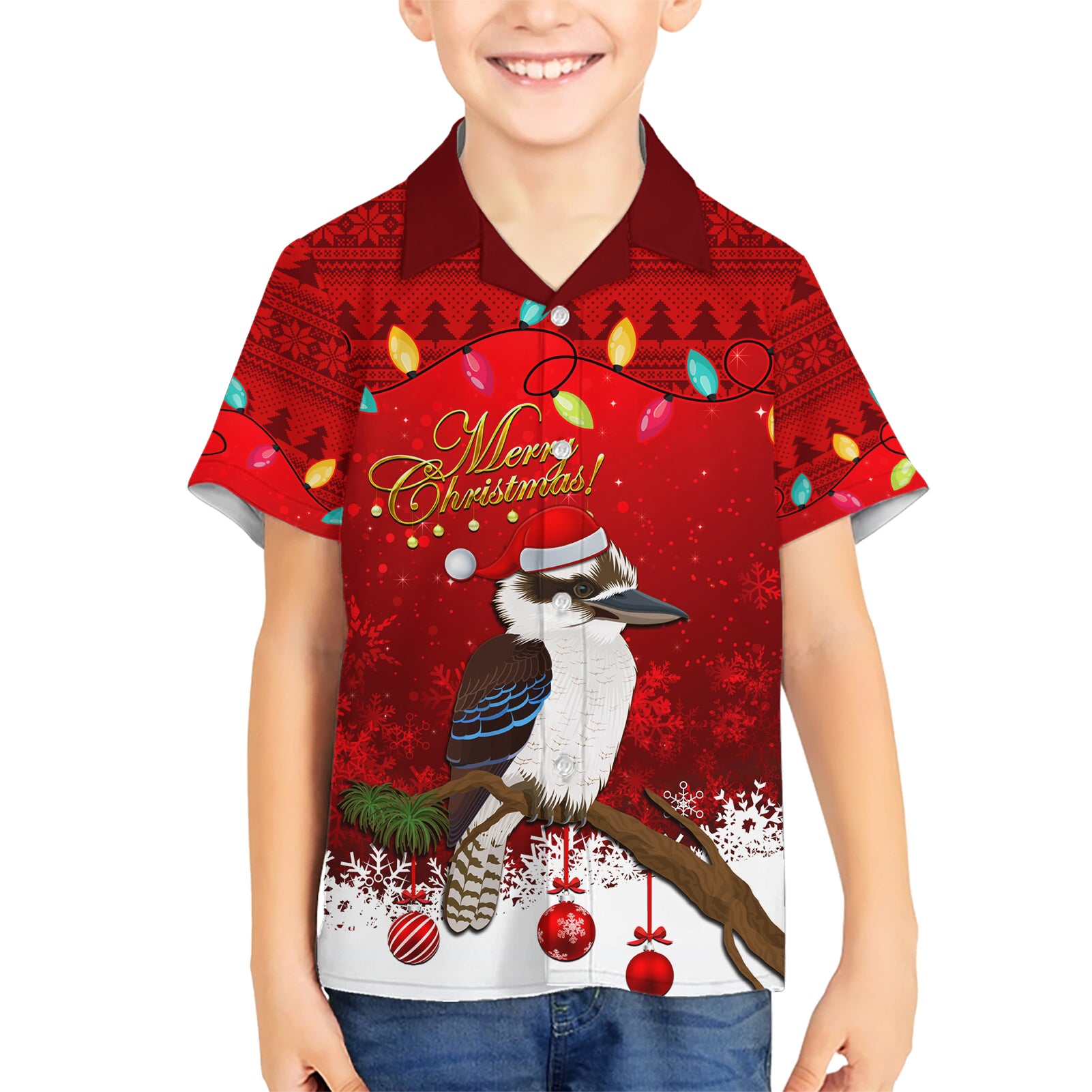 australia-christmas-kid-hawaiian-shirt-aussie-kookaburra-santa-merry-xmas