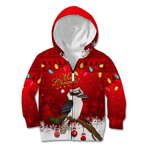 australia-christmas-kid-hoodie-aussie-kookaburra-santa-merry-xmas