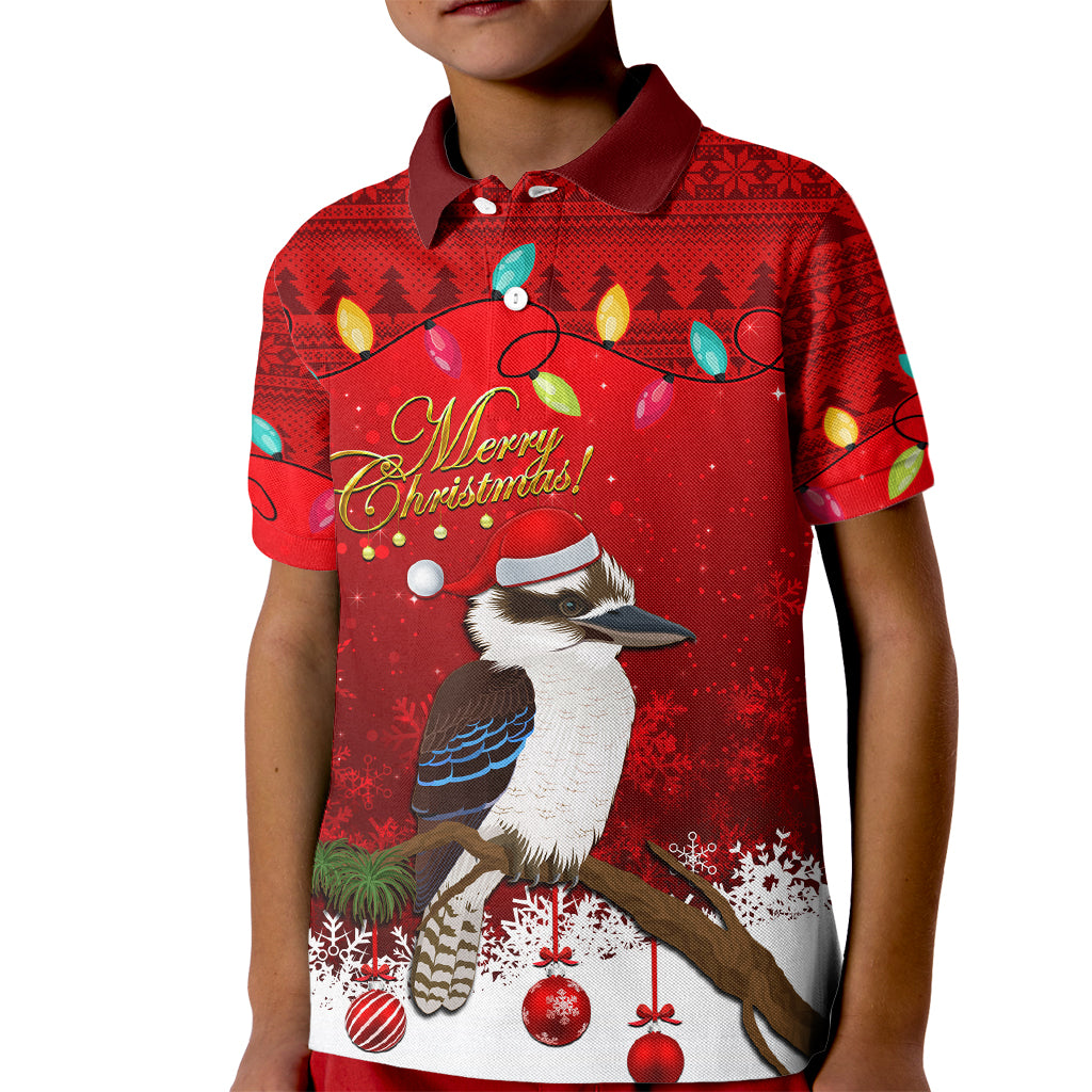 australia-christmas-kid-polo-shirt-aussie-kookaburra-santa-merry-xmas