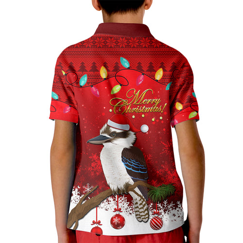 australia-christmas-kid-polo-shirt-aussie-kookaburra-santa-merry-xmas