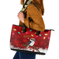 australia-christmas-leather-tote-bag-aussie-kookaburra-santa-merry-xmas