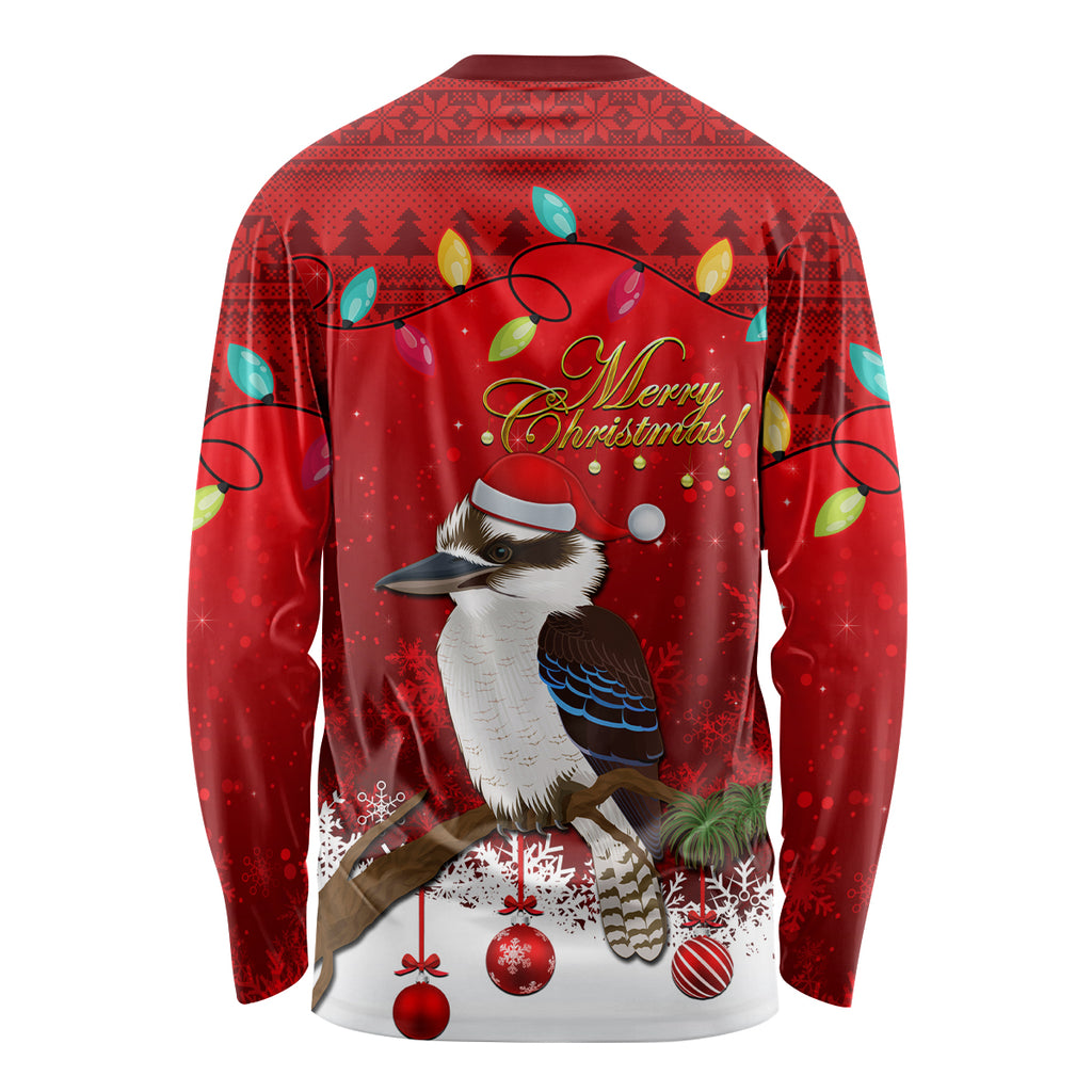 australia-christmas-long-sleeve-shirt-aussie-kookaburra-santa-merry-xmas