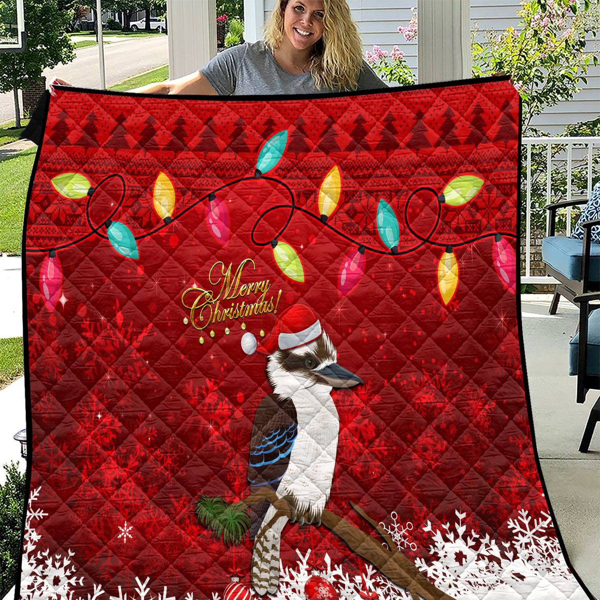 australia-christmas-quilt-aussie-kookaburra-santa-merry-xmas