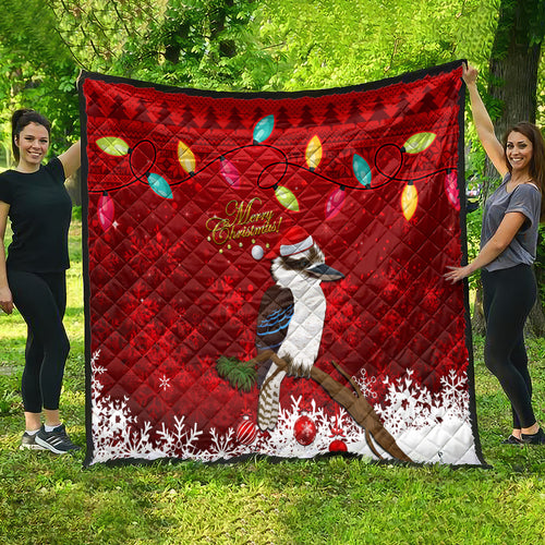 australia-christmas-quilt-aussie-kookaburra-santa-merry-xmas
