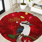 australia-christmas-round-carpet-aussie-kookaburra-santa-merry-xmas