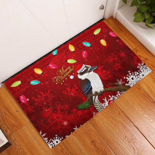 australia-christmas-rubber-doormat-aussie-kookaburra-santa-merry-xmas
