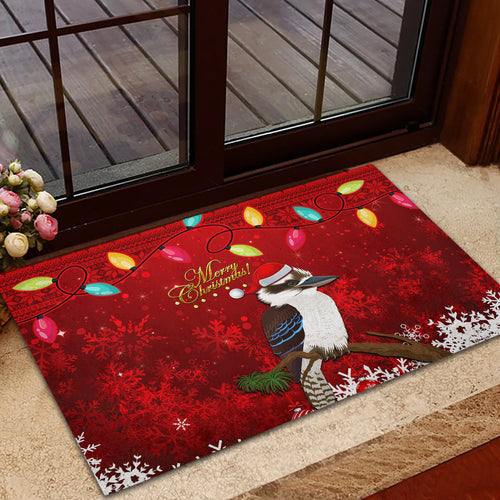 australia-christmas-rubber-doormat-aussie-kookaburra-santa-merry-xmas