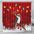 australia-christmas-shower-curtain-aussie-kookaburra-santa-merry-xmas