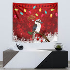 australia-christmas-tapestry-aussie-kookaburra-santa-merry-xmas