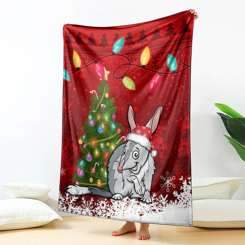 australia-christmas-blanket-aussie-bilby-santa-merry-xmas