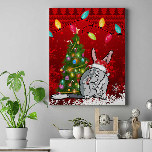 australia-christmas-canvas-wall-art-aussie-bilby-santa-merry-xmas