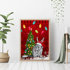 australia-christmas-canvas-wall-art-aussie-bilby-santa-merry-xmas