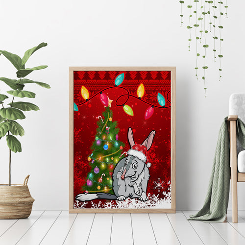 australia-christmas-canvas-wall-art-aussie-bilby-santa-merry-xmas