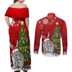 australia-christmas-couples-matching-off-shoulder-maxi-dress-and-long-sleeve-button-shirt-aussie-bilby-santa-merry-xmas