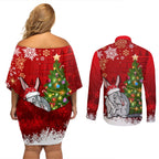 australia-christmas-couples-matching-off-shoulder-short-dress-and-long-sleeve-button-shirt-aussie-bilby-santa-merry-xmas