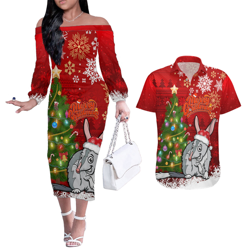 australia-christmas-couples-matching-off-the-shoulder-long-sleeve-dress-and-hawaiian-shirt-aussie-bilby-santa-merry-xmas