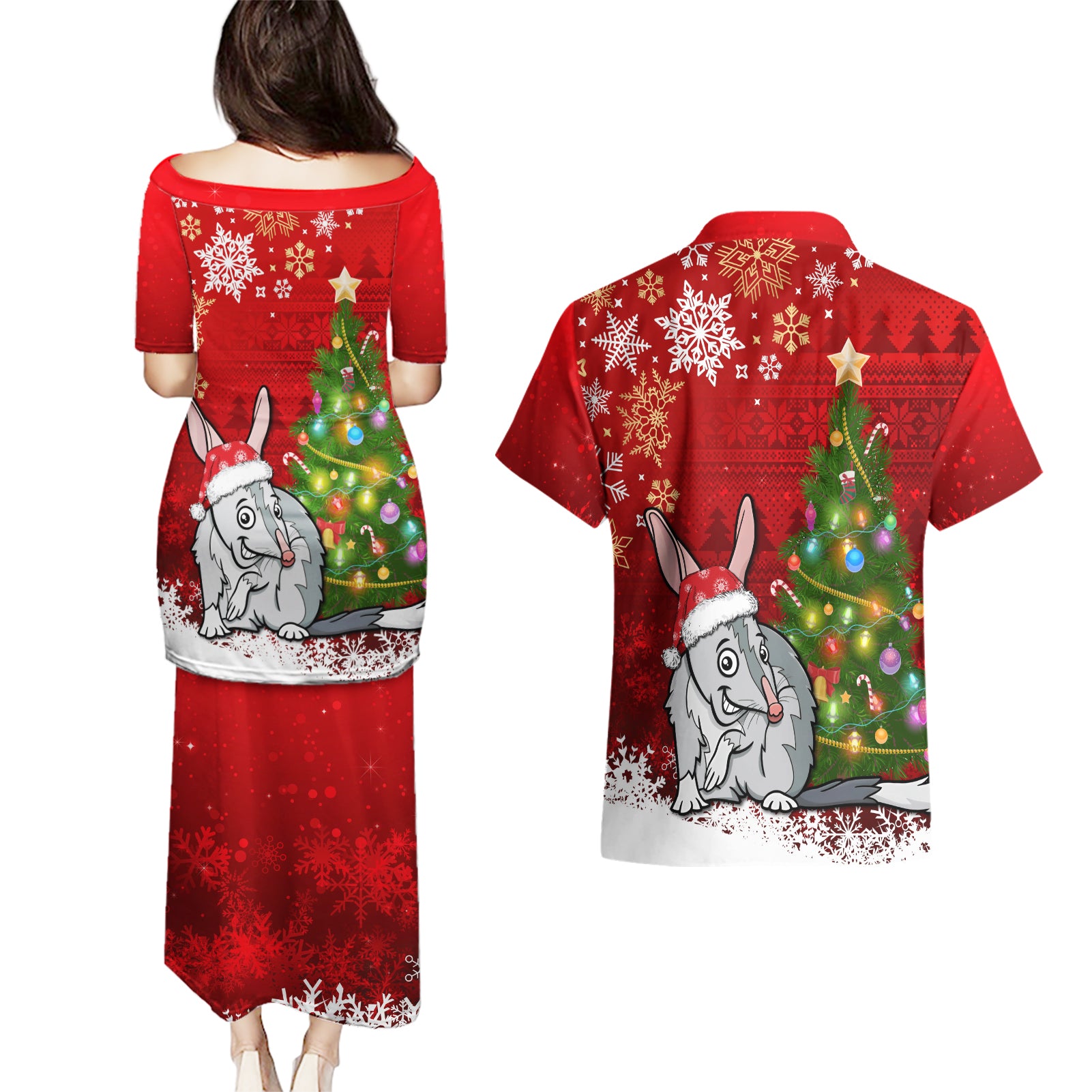 australia-christmas-couples-matching-puletasi-dress-and-hawaiian-shirt-aussie-bilby-santa-merry-xmas
