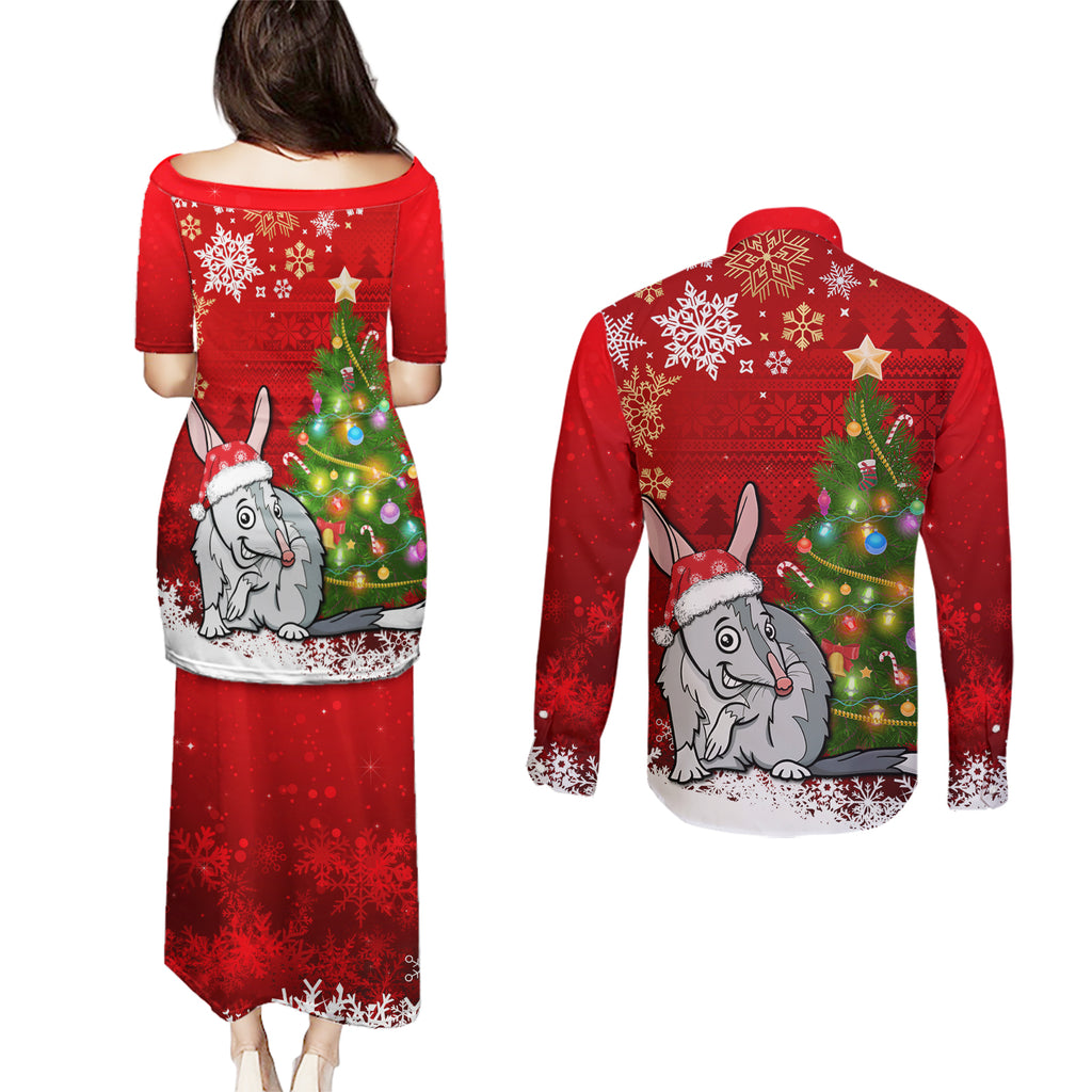 australia-christmas-couples-matching-puletasi-dress-and-long-sleeve-button-shirt-aussie-bilby-santa-merry-xmas
